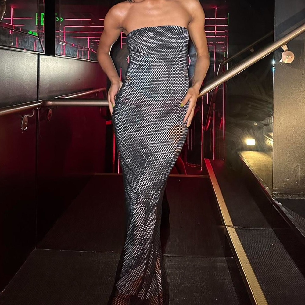 Worn Once | Mesh Fashion Nova Dress